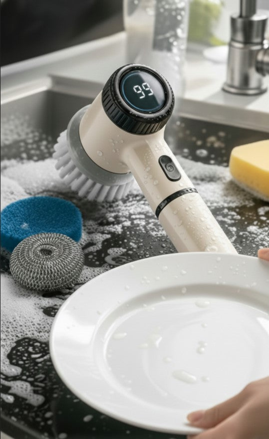 High-Torque Waterproof Power Scrubber